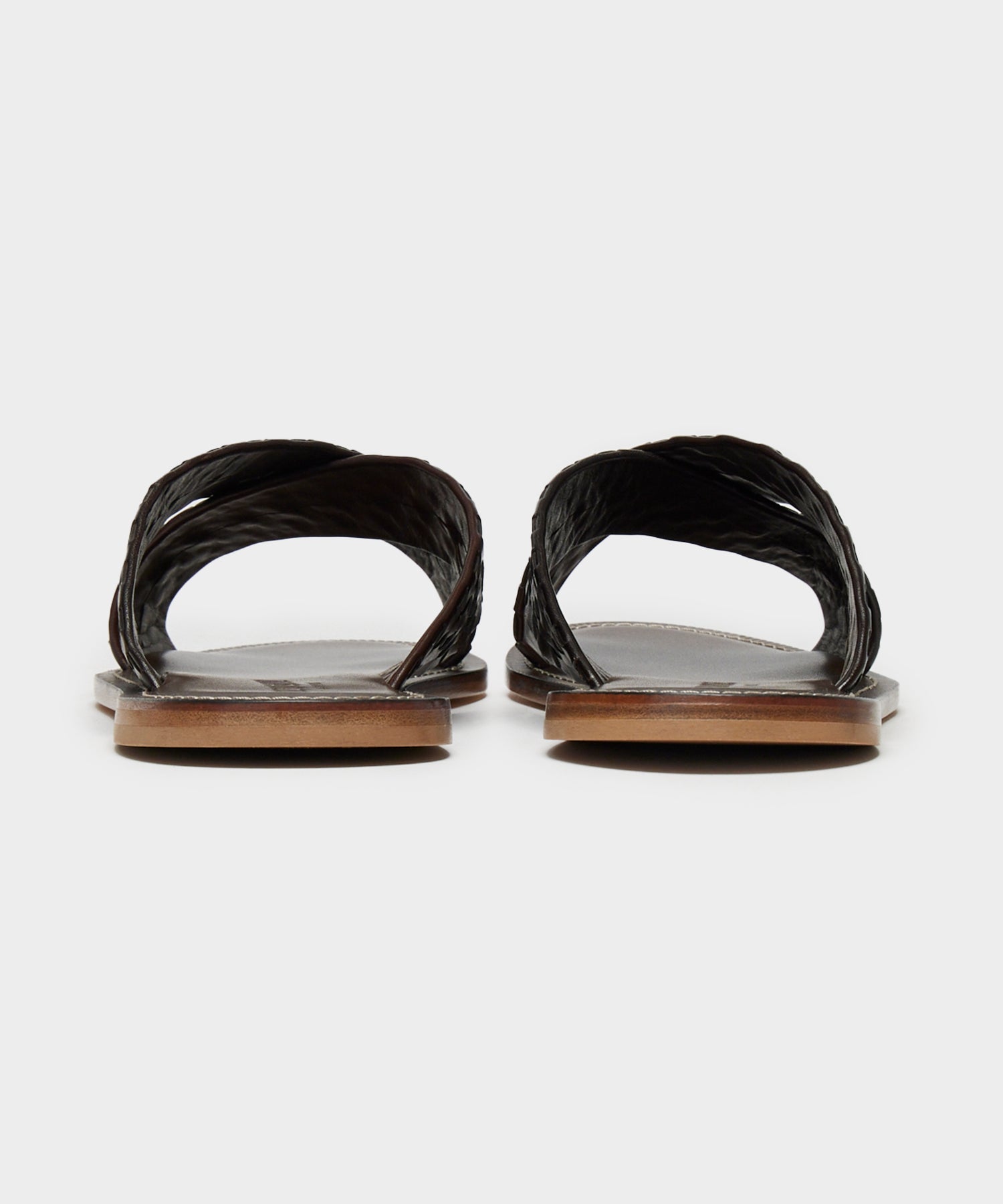 Tuscan Leather Woven Crisscross Sandal - Image 5