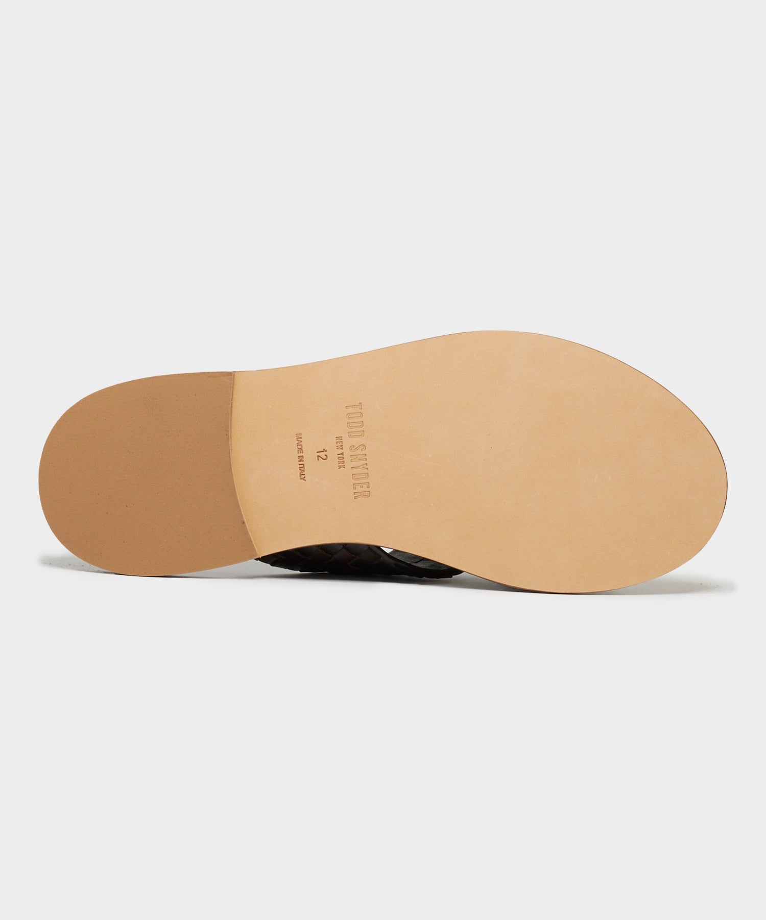 Tuscan Leather Woven Crisscross Sandal - Image 6