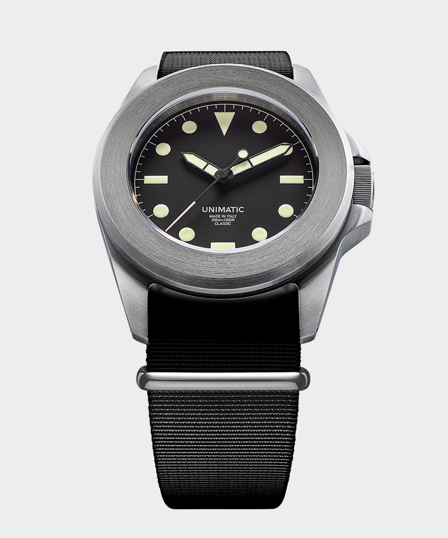 Unimatic U4 Classic Military Watch in black - Image 2