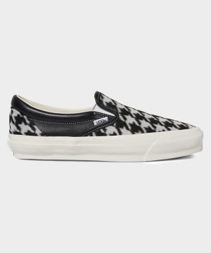 Vans Slip On Re-Issue 98 in Black Houndstooth